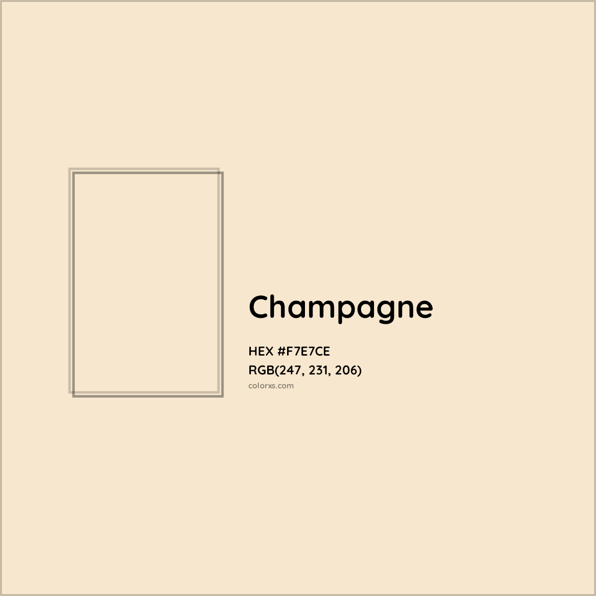 Champagne Color Chart