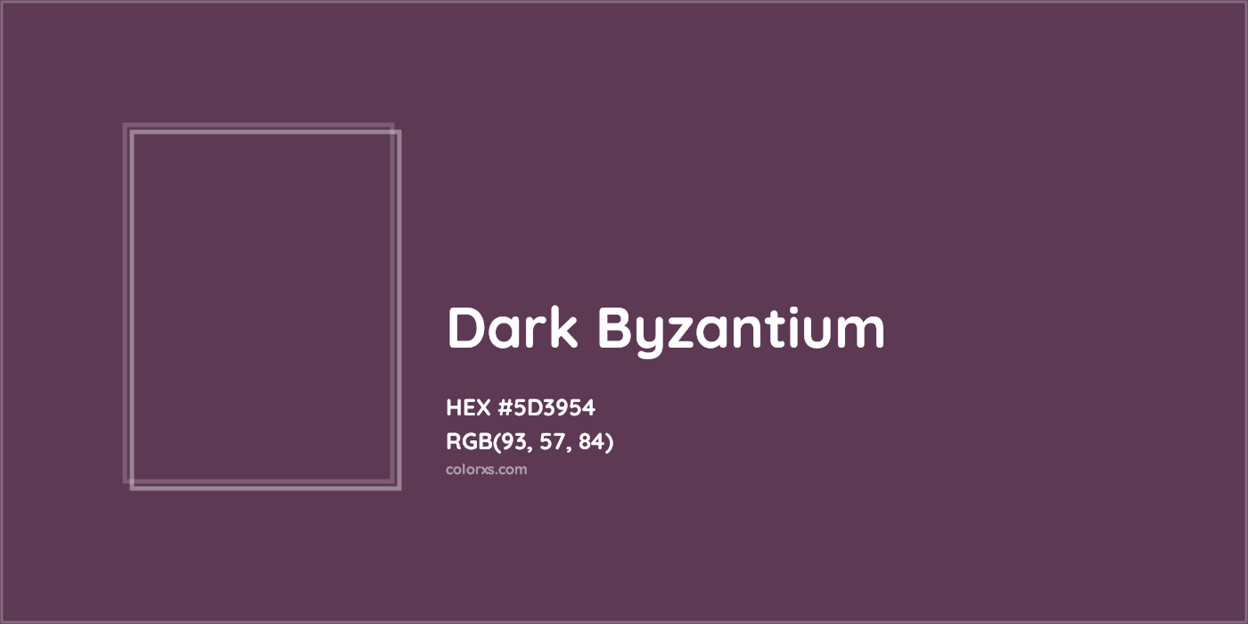 HEX #5D3954 Dark Byzantium Color - Color Code