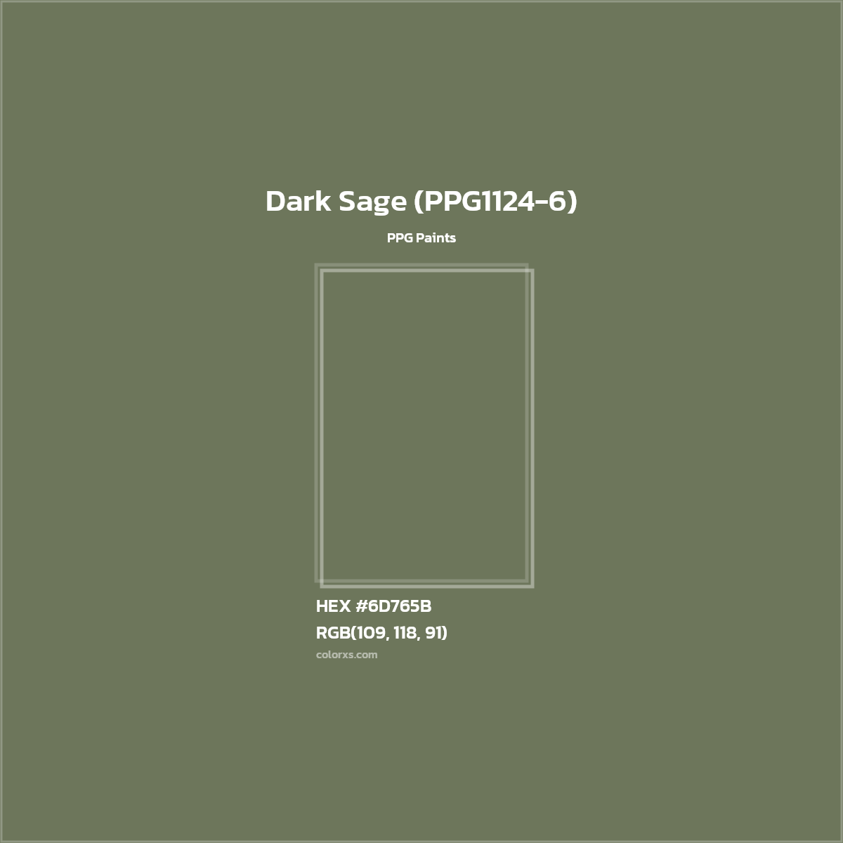 PPG Paints Dark Sage PPG1124 6 Paint Color Codes Similar Paints And 