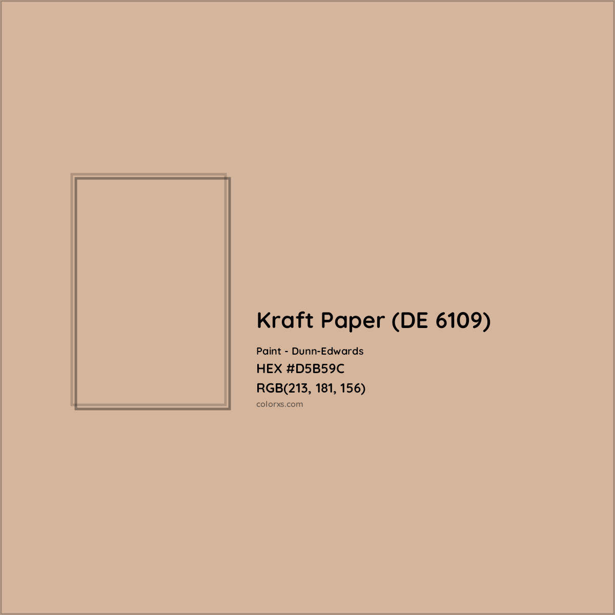 Kraft Paper DE 6109 Complementary Or Opposite Color Name And Code 