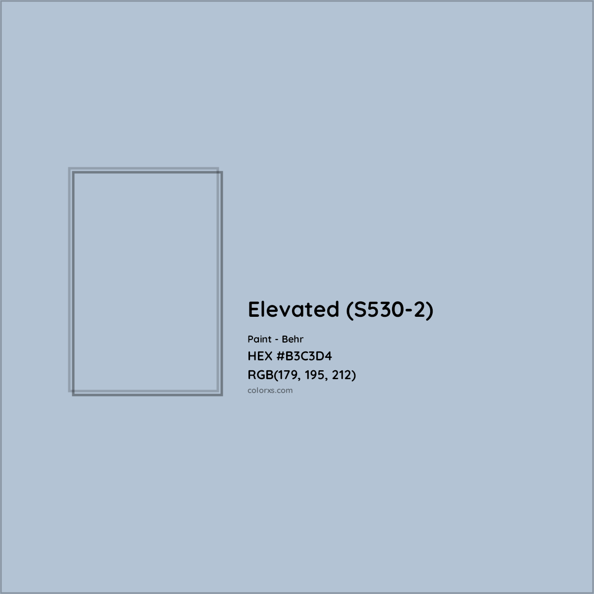 HEX #B3C3D4 Elevated (S530-2) Paint Behr - Color Code