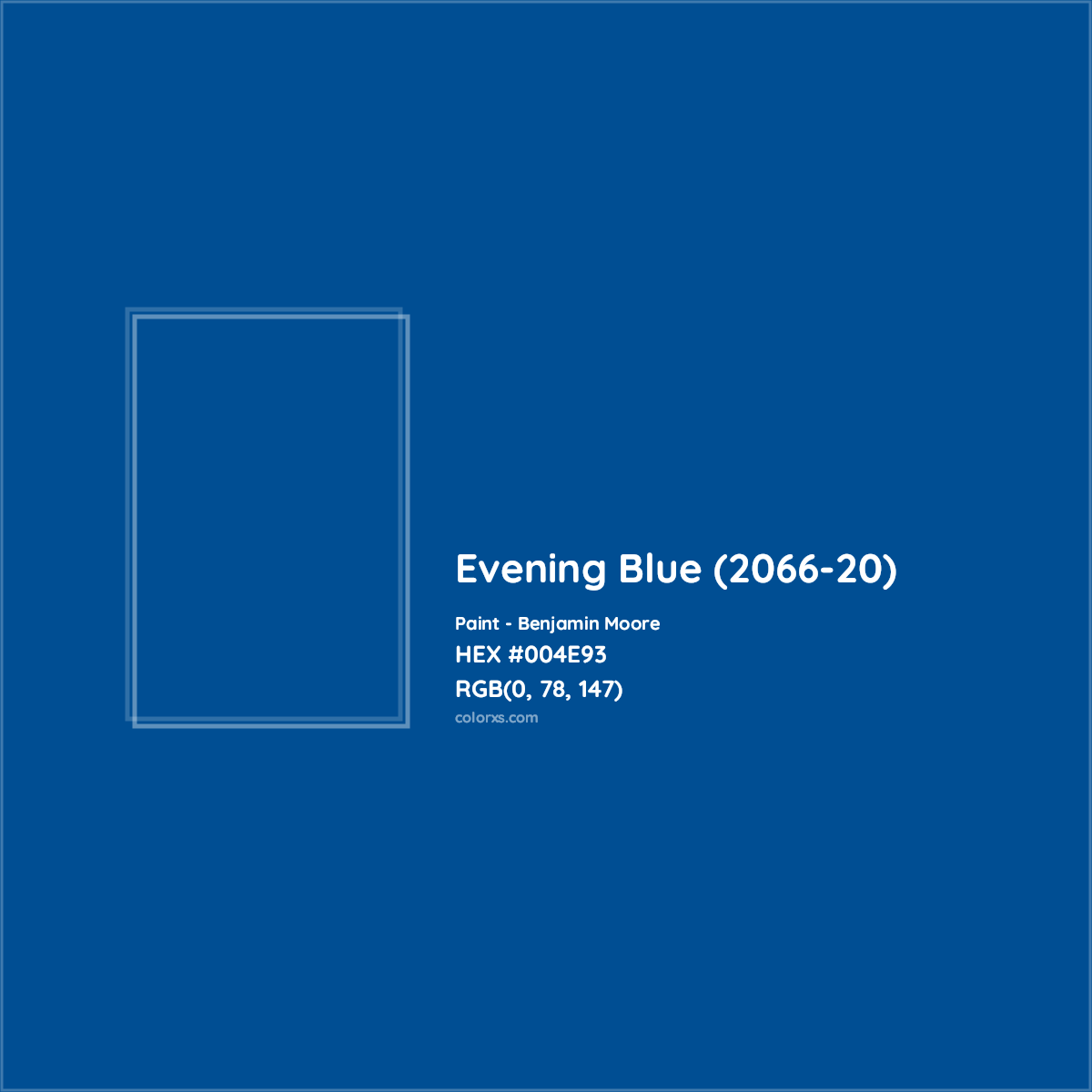 2066-20 Evening Blue - Paint Color