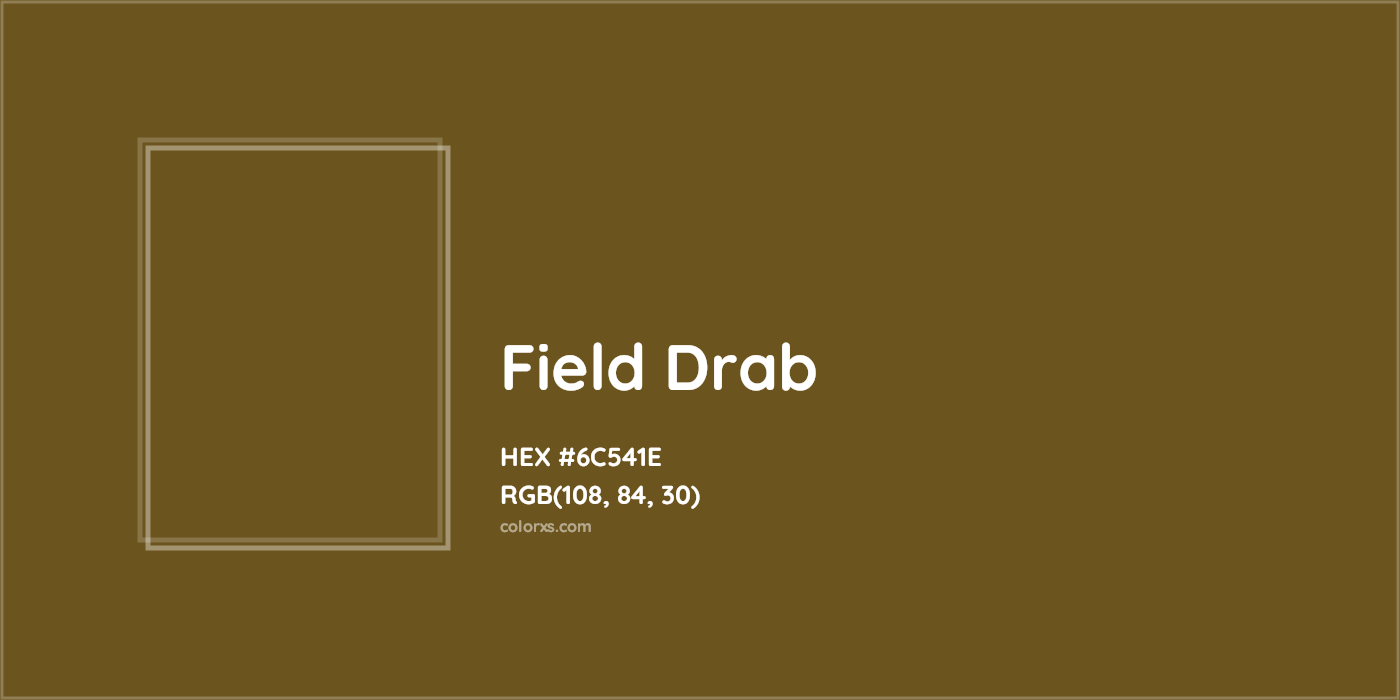 HEX #6C541E Field Drab Color - Color Code