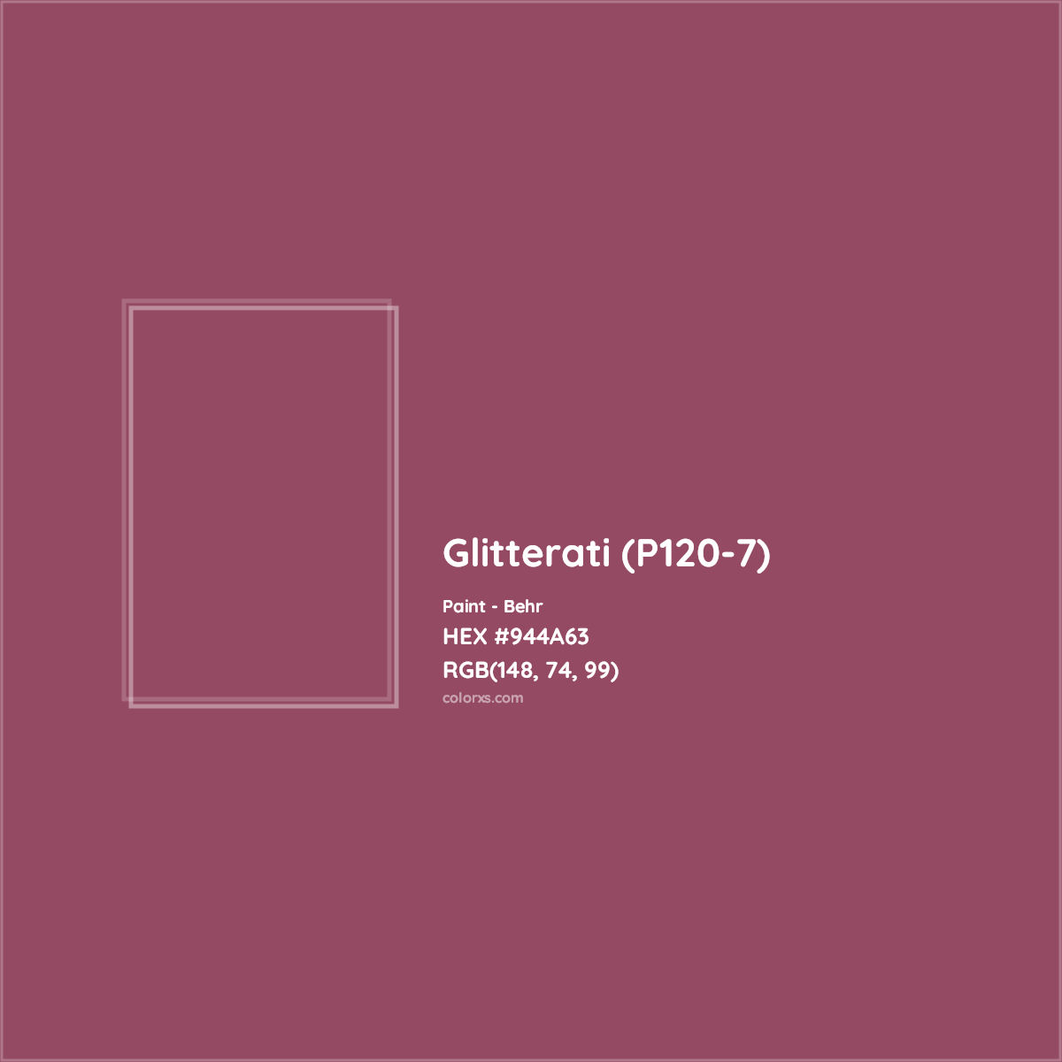 Glitterati P120 7 Complementary Or Opposite Color Name And Code 