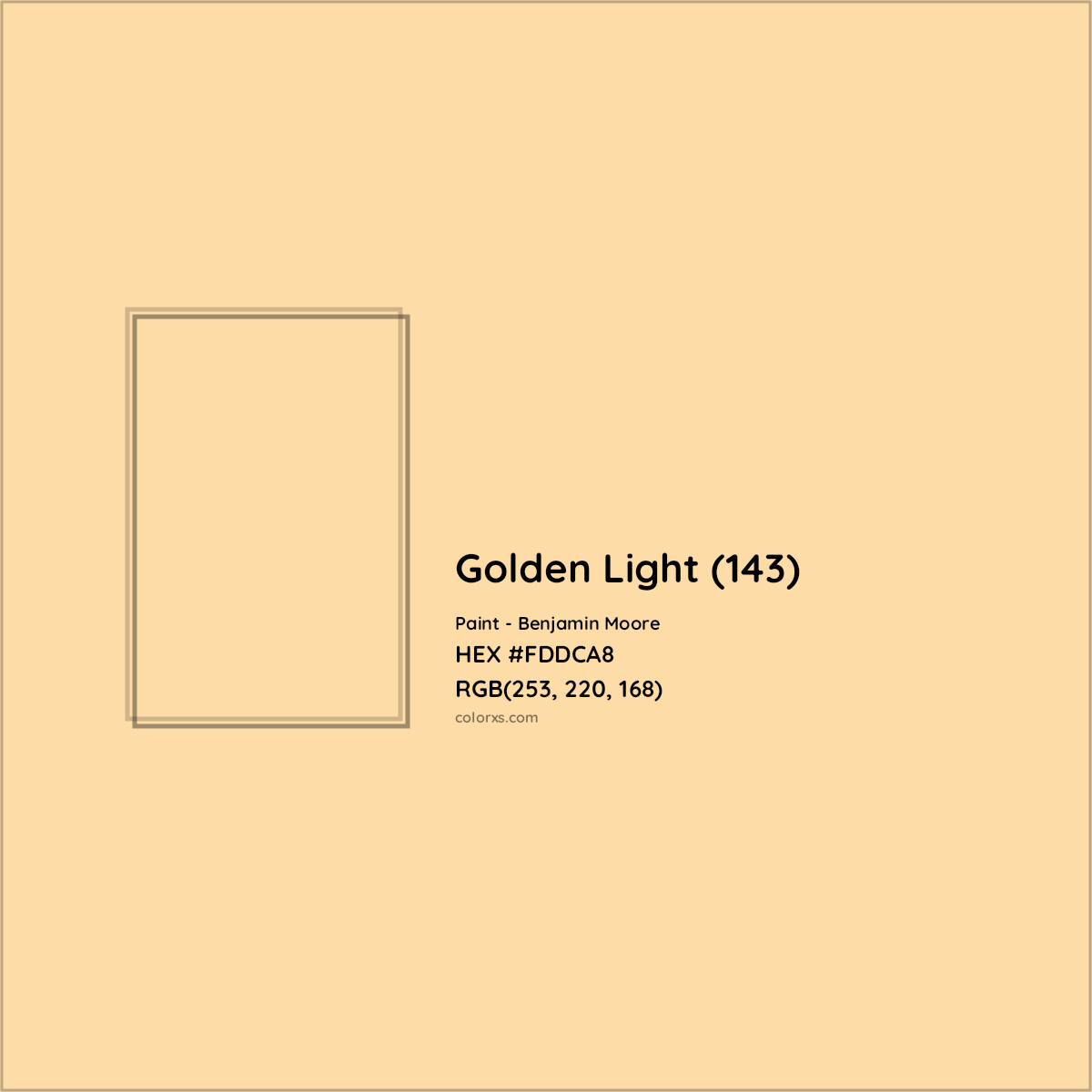 Benjamin Moore Golden Light (143) Paint color codes, similar and - colorxs.com