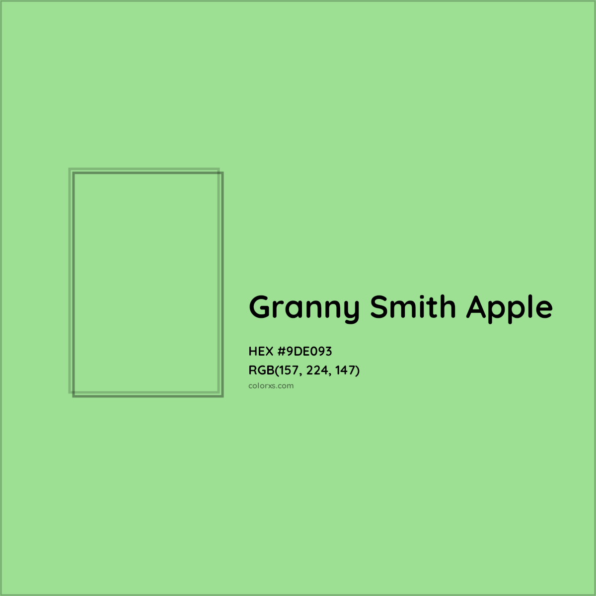 granny smith apple crayon