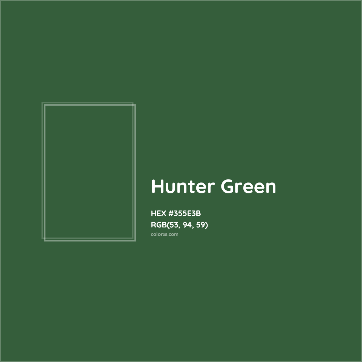 About Hunter Green - Color codes, similar colors and paints 