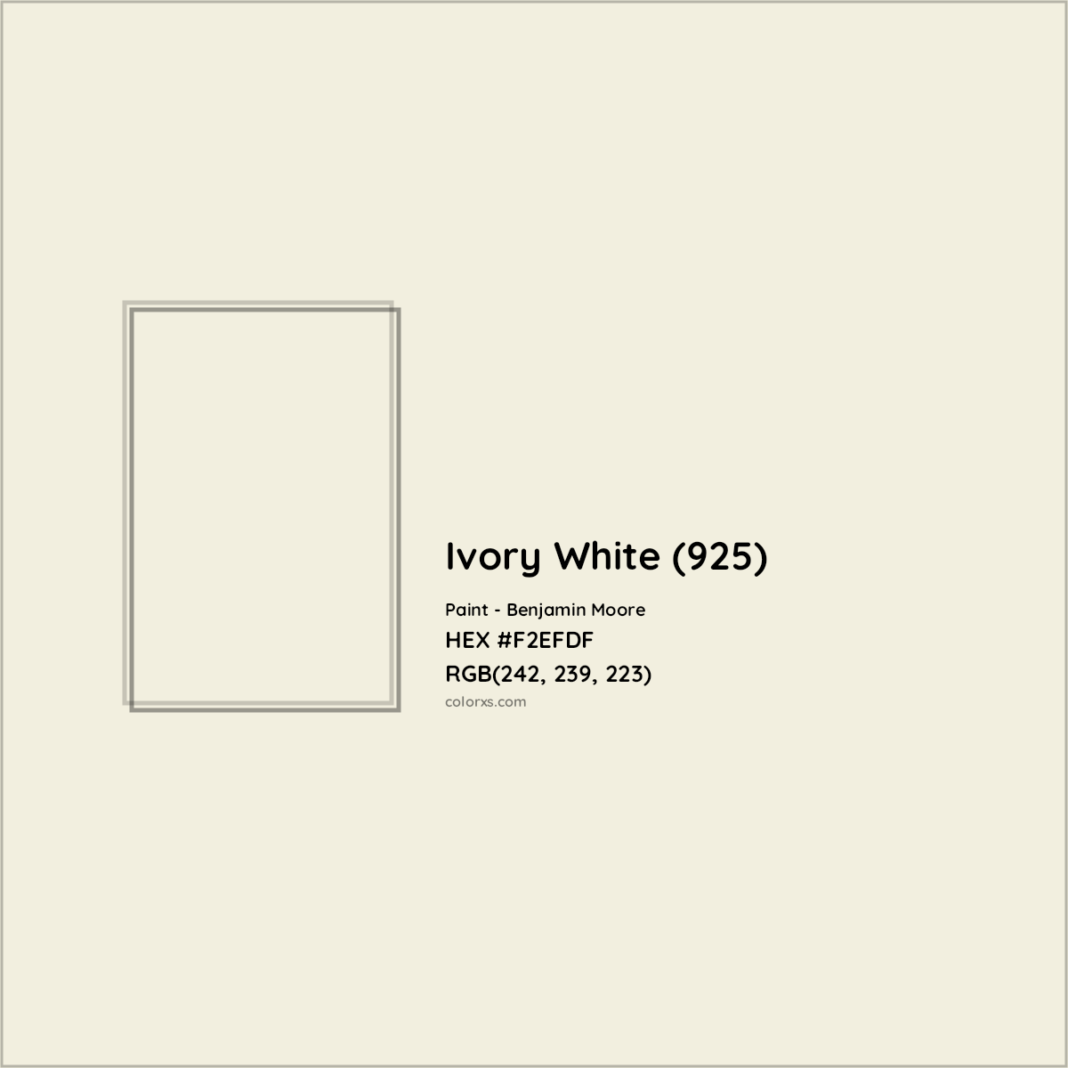 Benjamin Moore Ivory White 925 Paint Color Codes Similar Paints And 