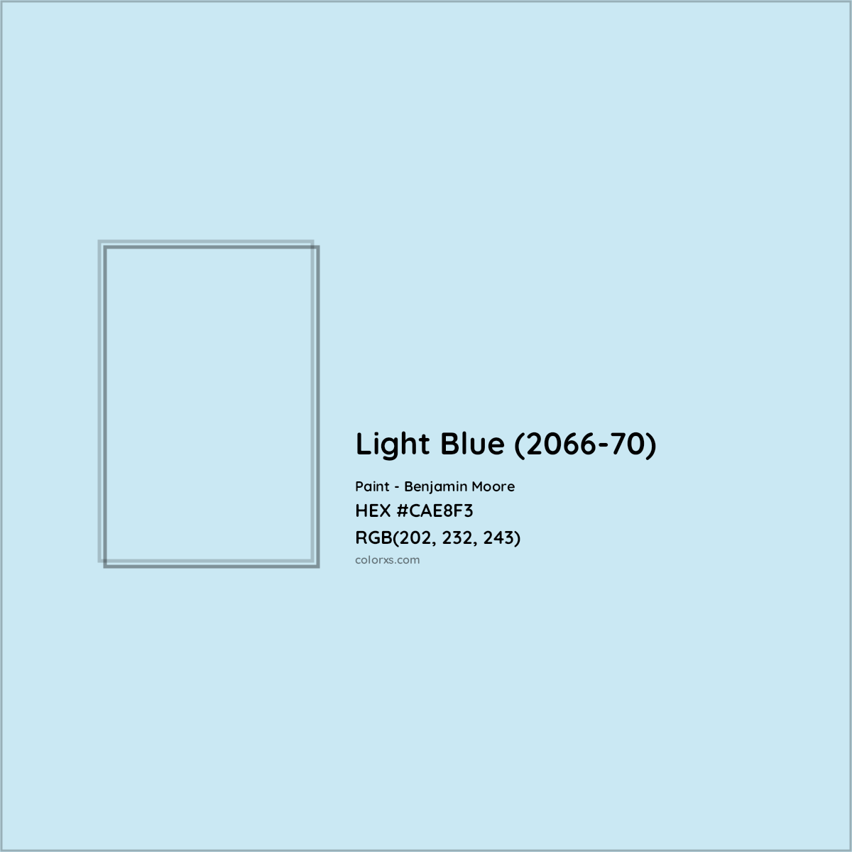 2066-70 Light Blue a Paint Color by Benjamin Moore