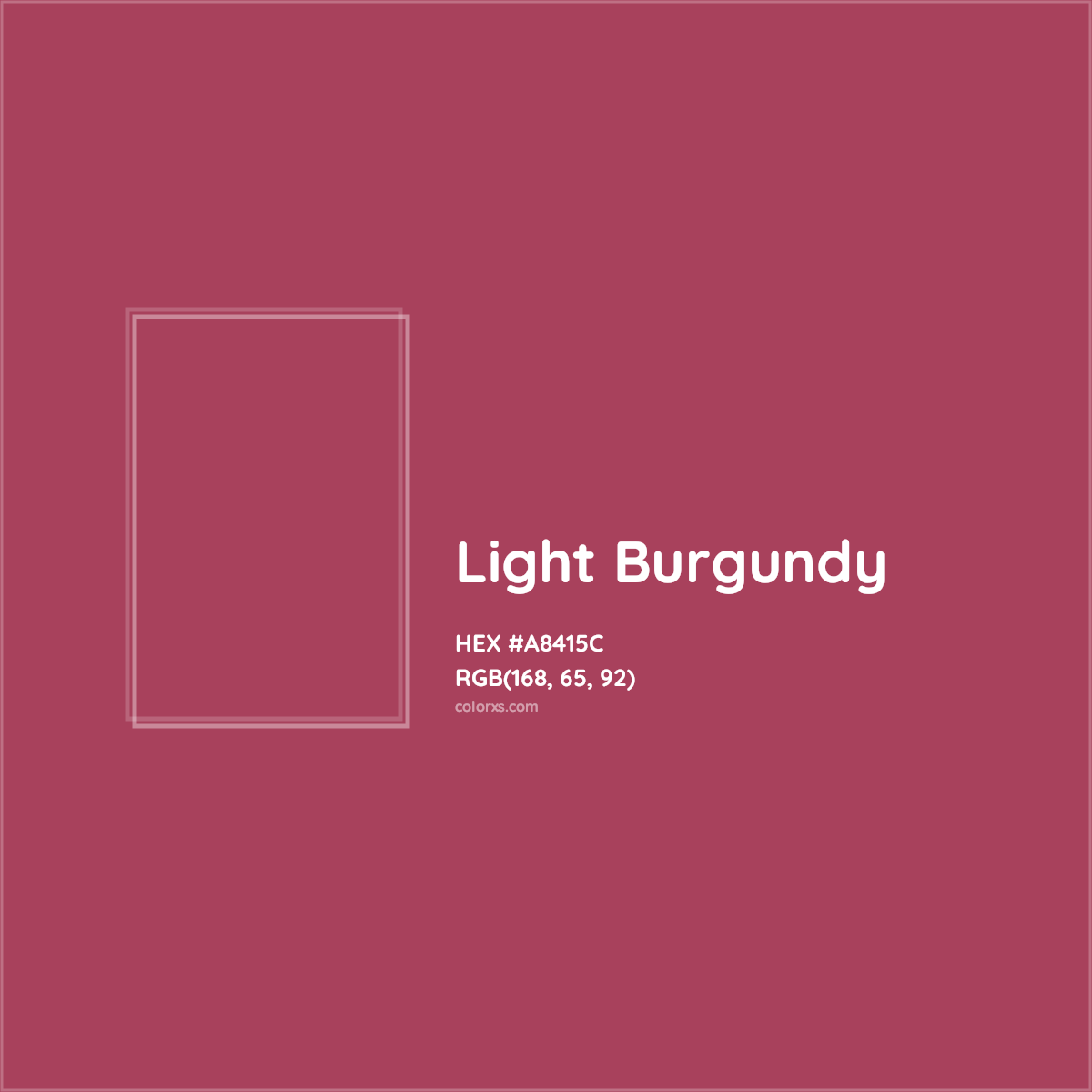 HEX #A8415C Light Burgundy Color - Color Code