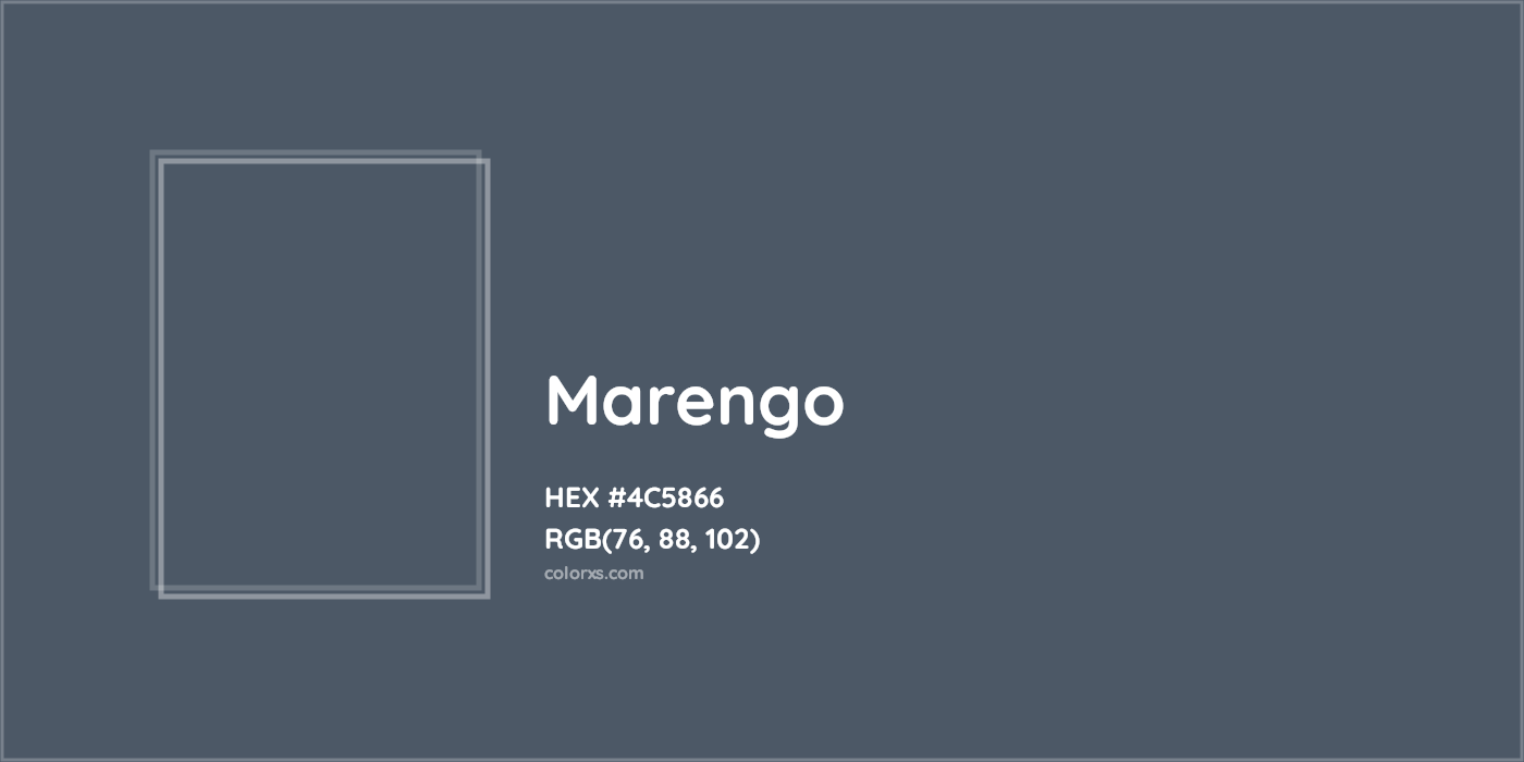 HEX #4C5866 Marengo Color - Color Code