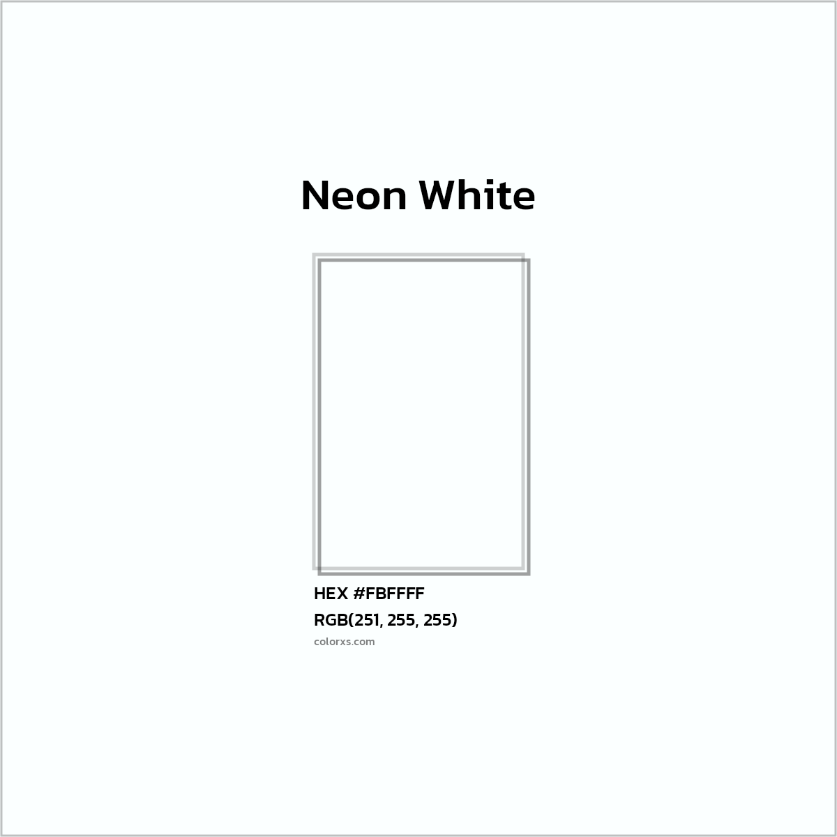 About Neon White Color Codes Similar Colors And Paints Colorxs