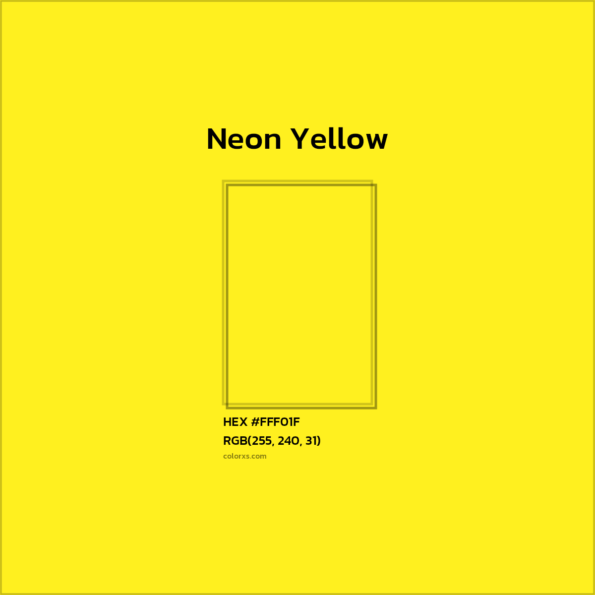 Neon Yellow Color Codes The Hex RGB And CMYK Values That 43 OFF