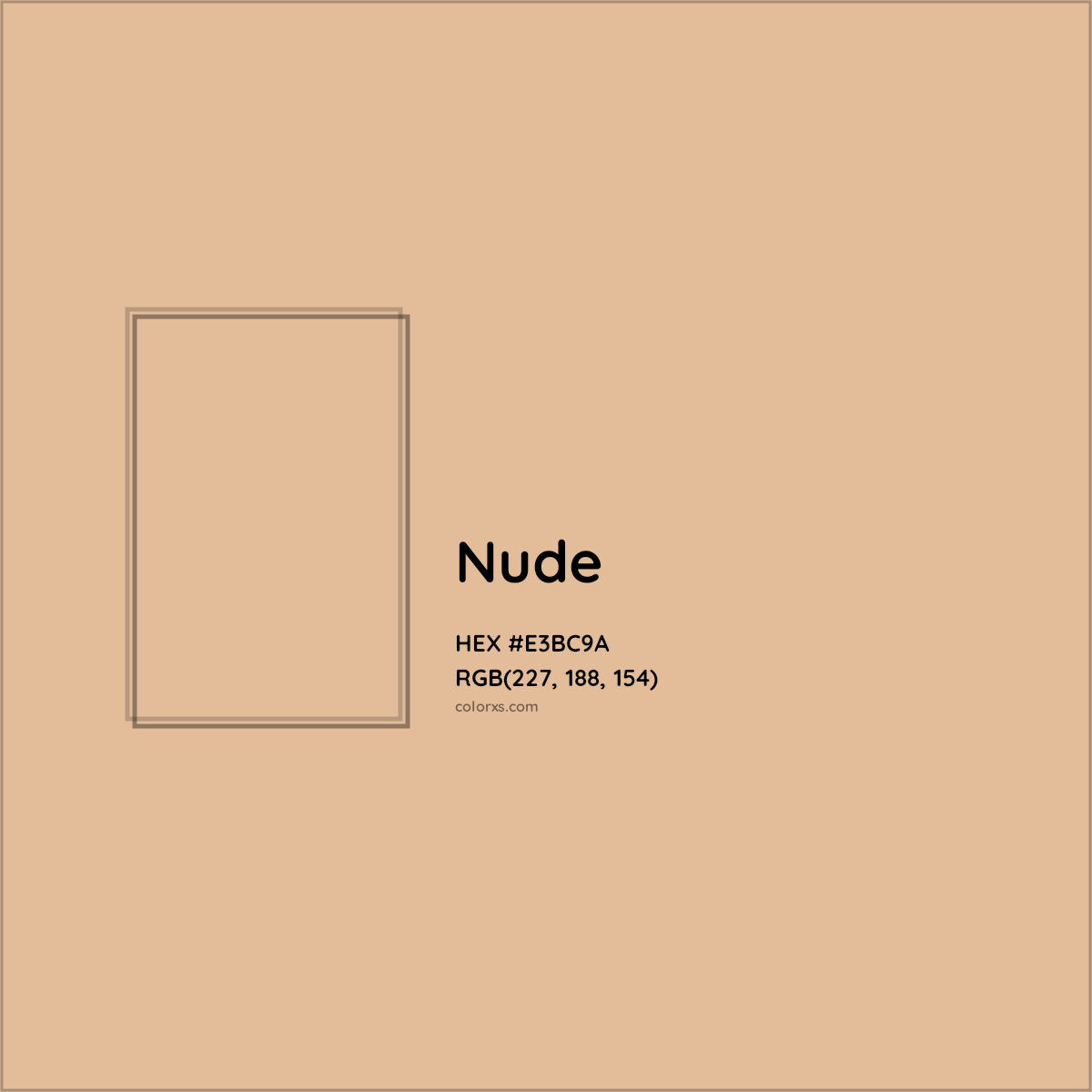Nude Complementary Or Opposite Color Name And Code E Bc A Colorxs Com