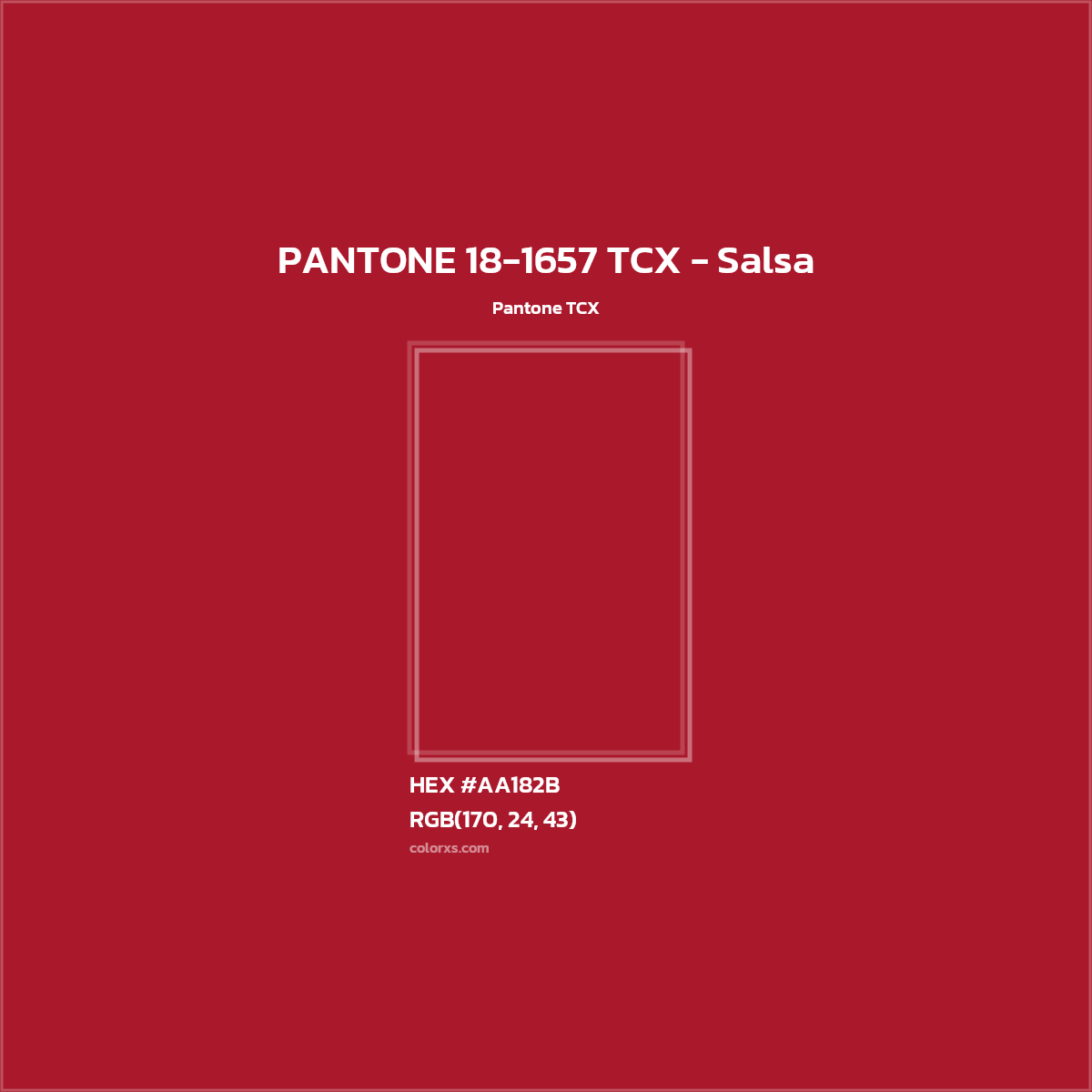 About PANTONE 18 1657 TCX Salsa Color Color Codes Similar Colors And Paints Colorxs