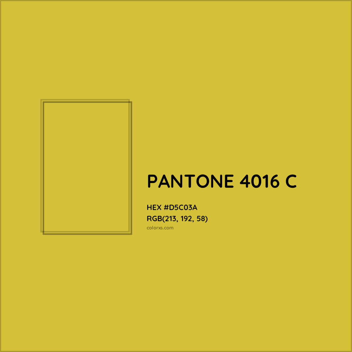 HEX #D5C03A PANTONE 4016 C CMS Pantone PMS - Color Code