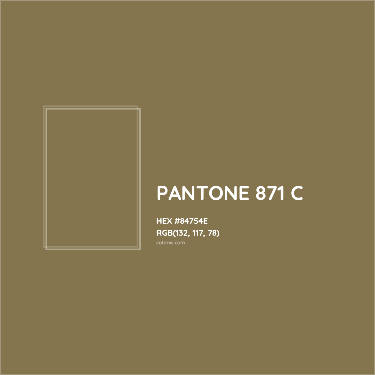 Pantone 871 C Complementary Or Opposite Color Name And Code 84754e