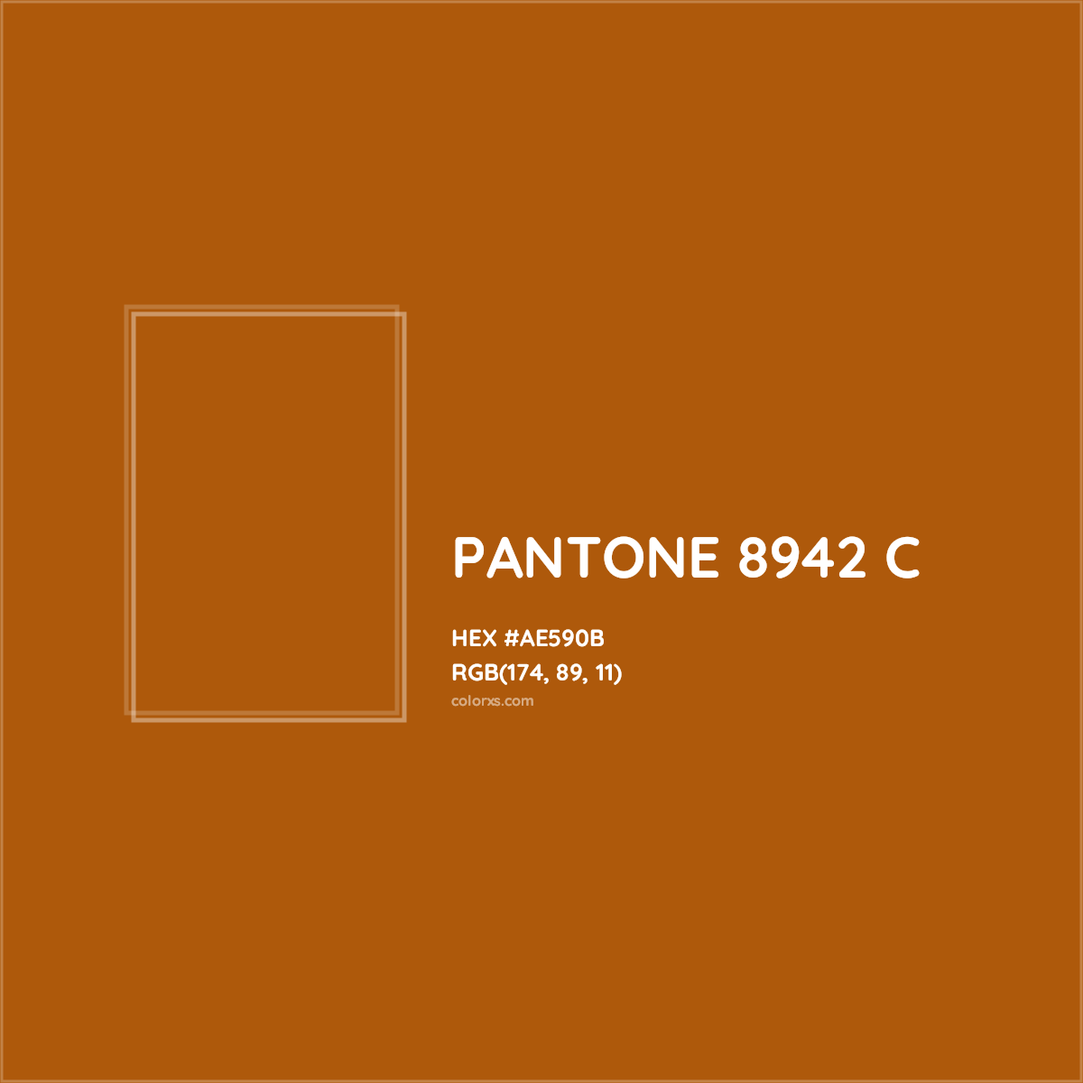 HEX #AE590B PANTONE 8942 C CMS Pantone PMS - Color Code