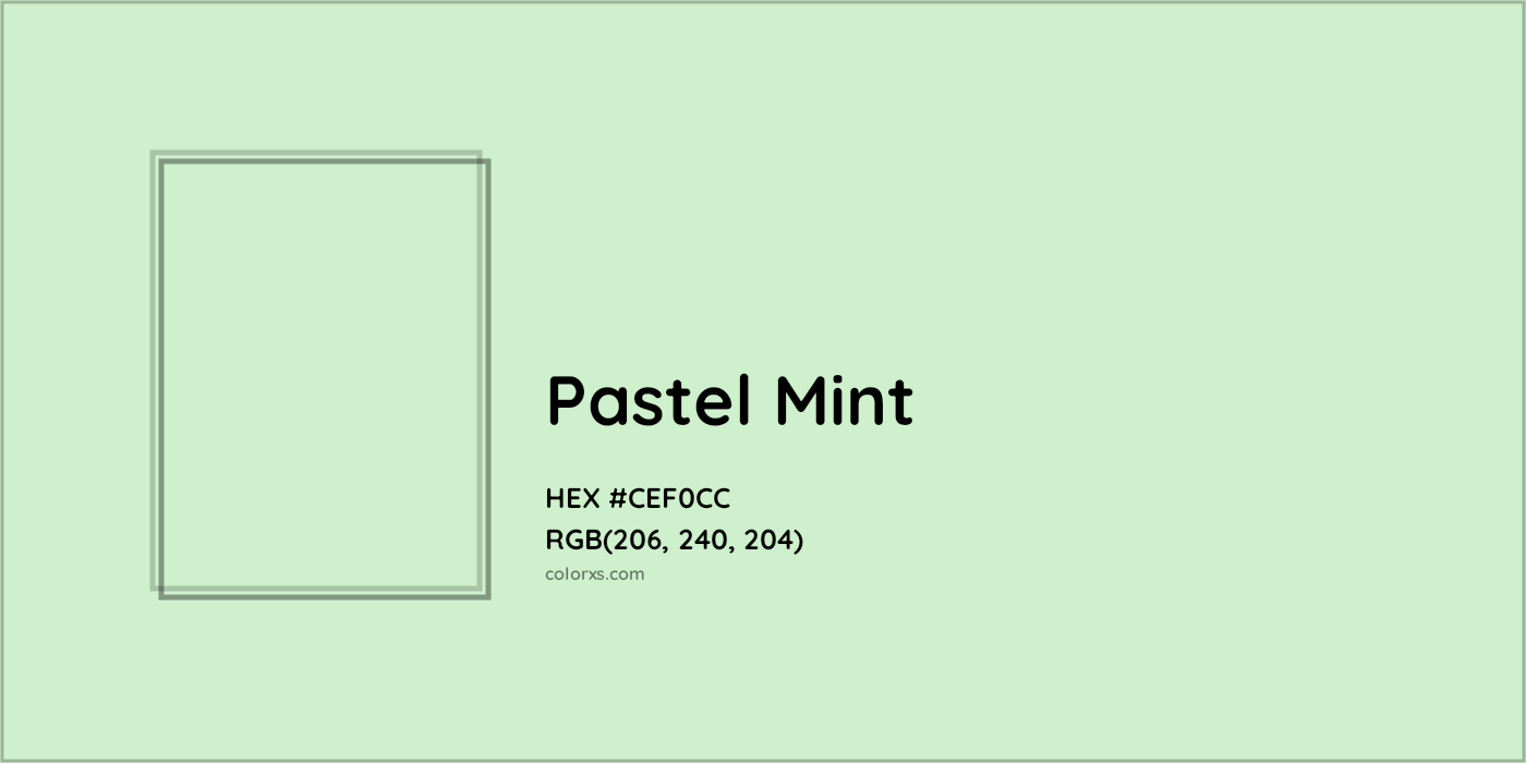 About Pastel Mint - Color codes, similar colors and paints 