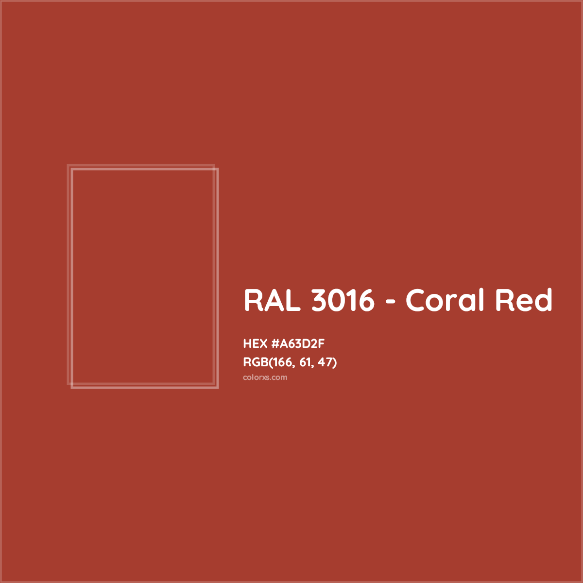 About RAL 3016 Coral Red Color Color Codes Similar Colors And 