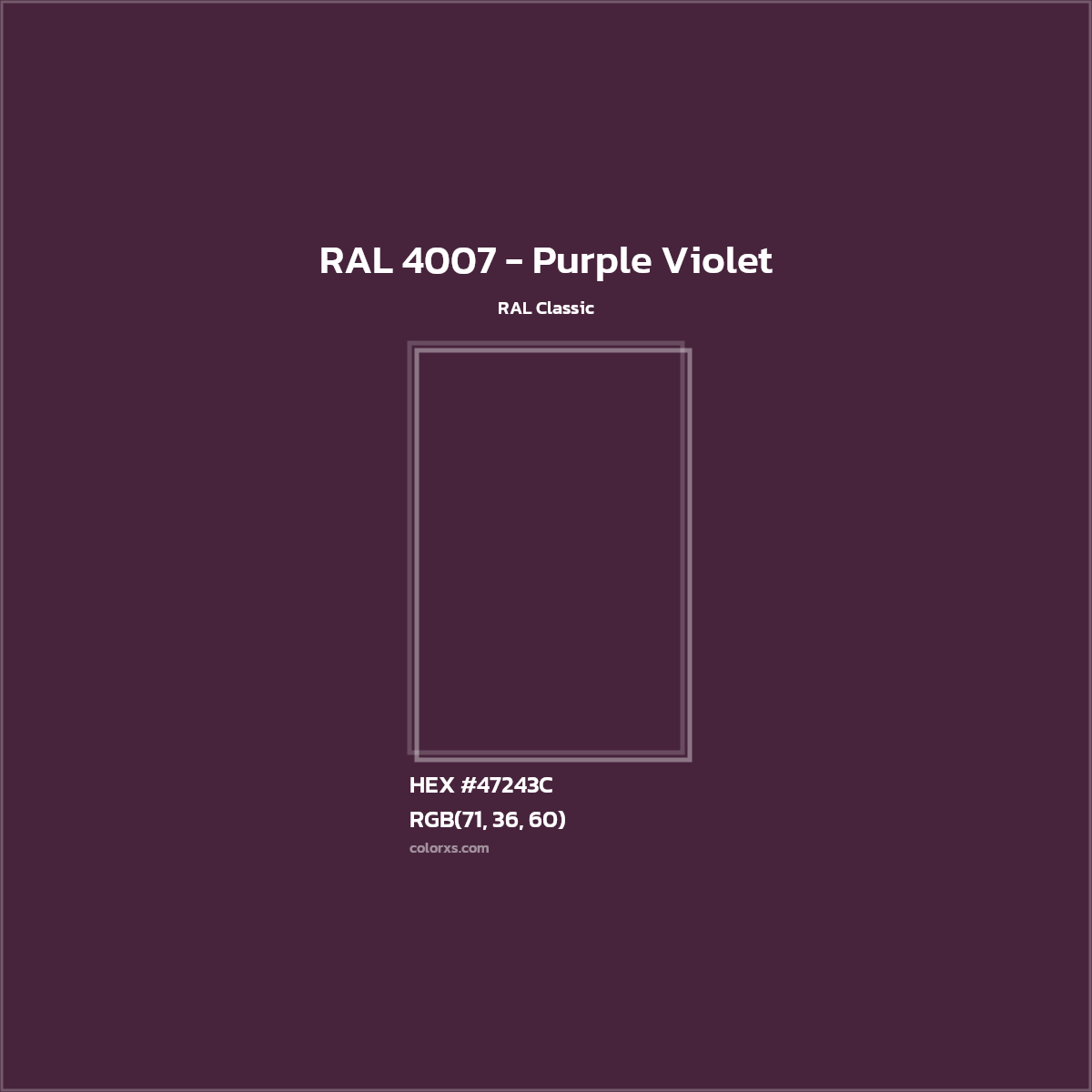 About RAL 4007 Purple Violet Color Color Codes Similar Colors And 