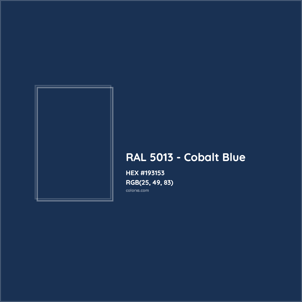 Ral 5013 Cobalt Blue 