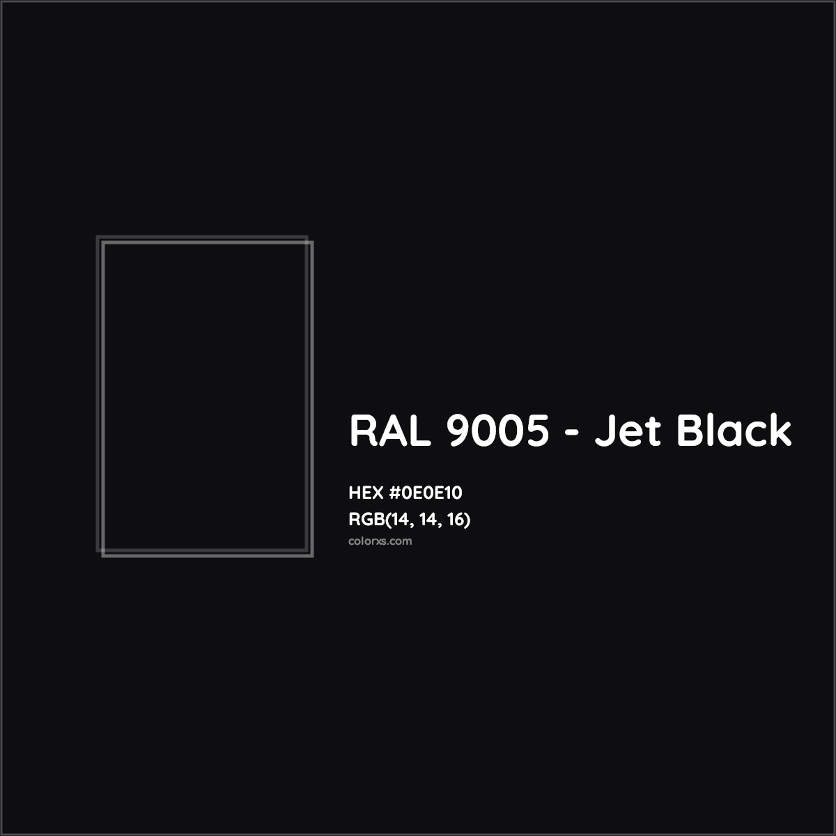 About RAL 9005 Jet Black Color Color Codes Similar Colors And 