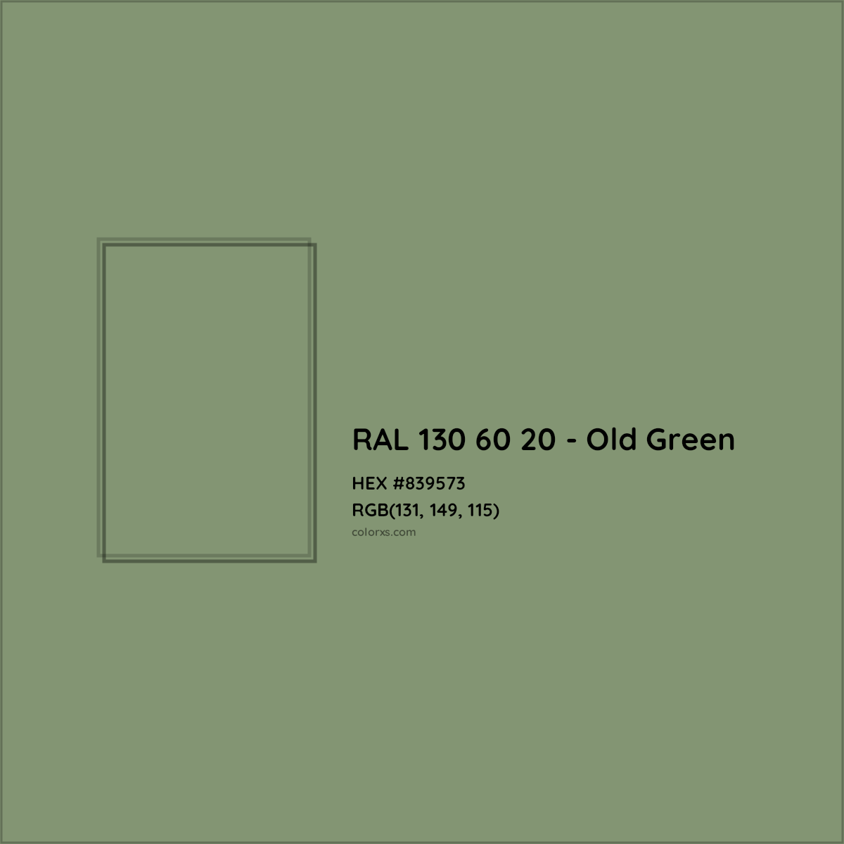 About RAL 130 60 20 - Old Green Color - Color codes, similar colors and  paints 