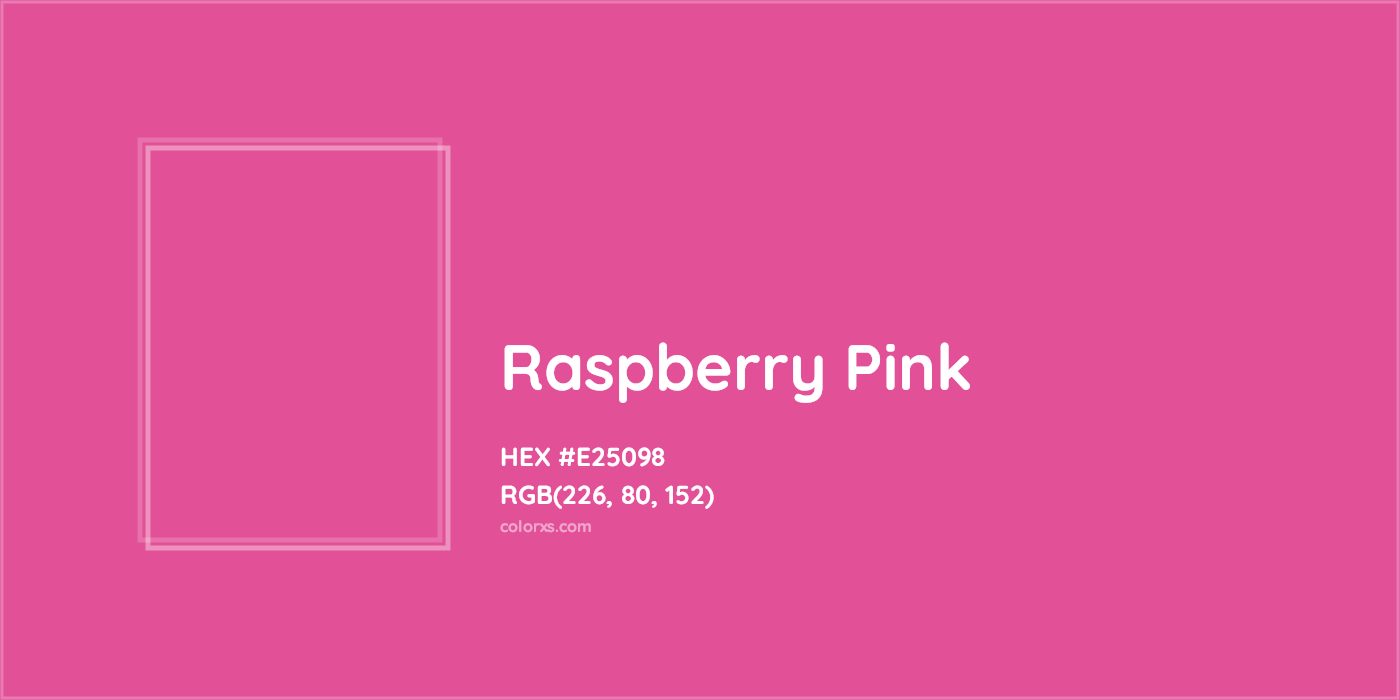 HEX #E25098 Raspberry Pink Color - Color Code