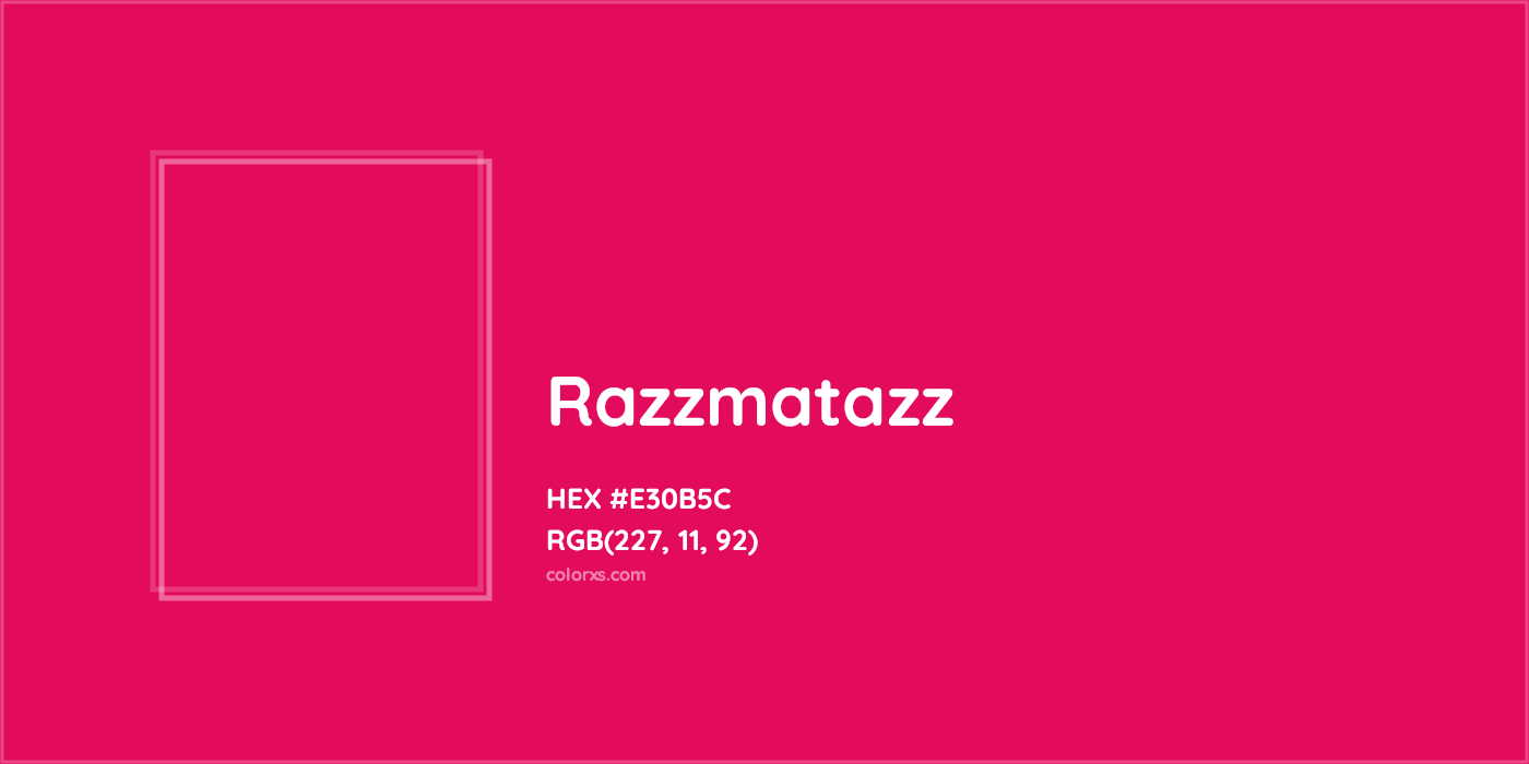 Razzmatazz Color Code (Hex RGB CMYK), Paint, Palette, Image ...