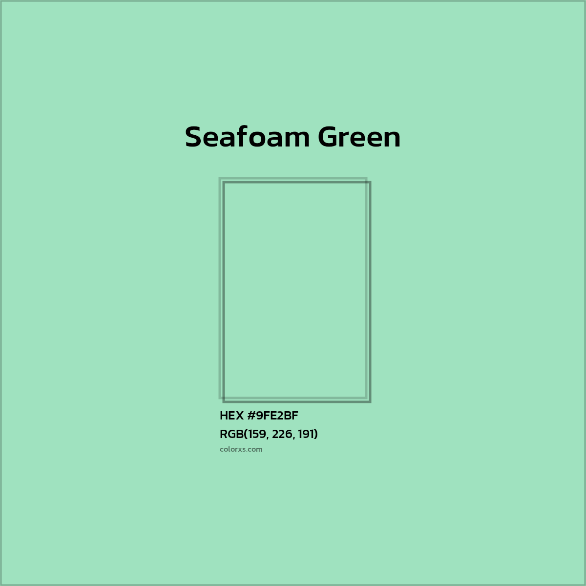 About Seafoam Green Color Codes Similar Colors And Paints Colorxs