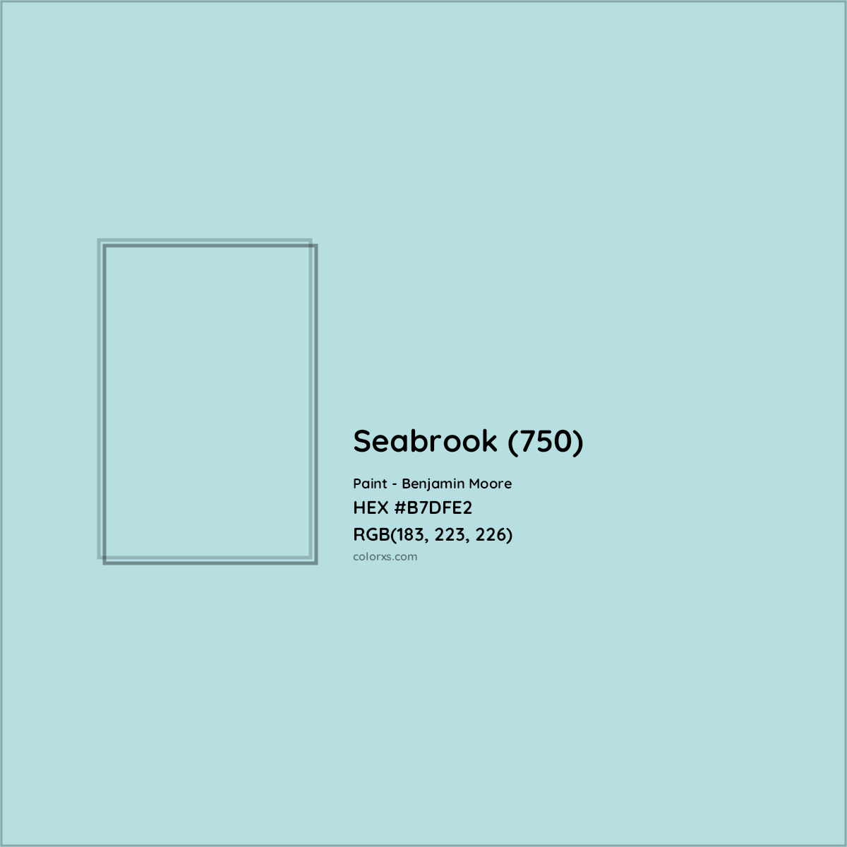 Benjamin Moore Seabrook (750) Paint color codes, similar paints and ...