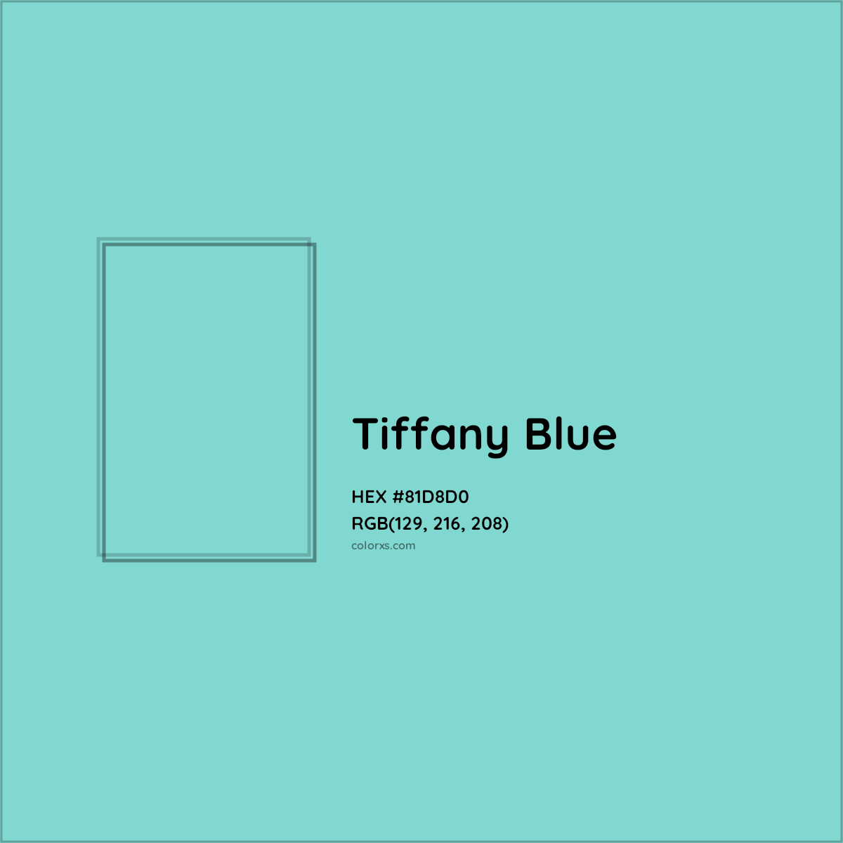 Tiffany Blue Color Swatch