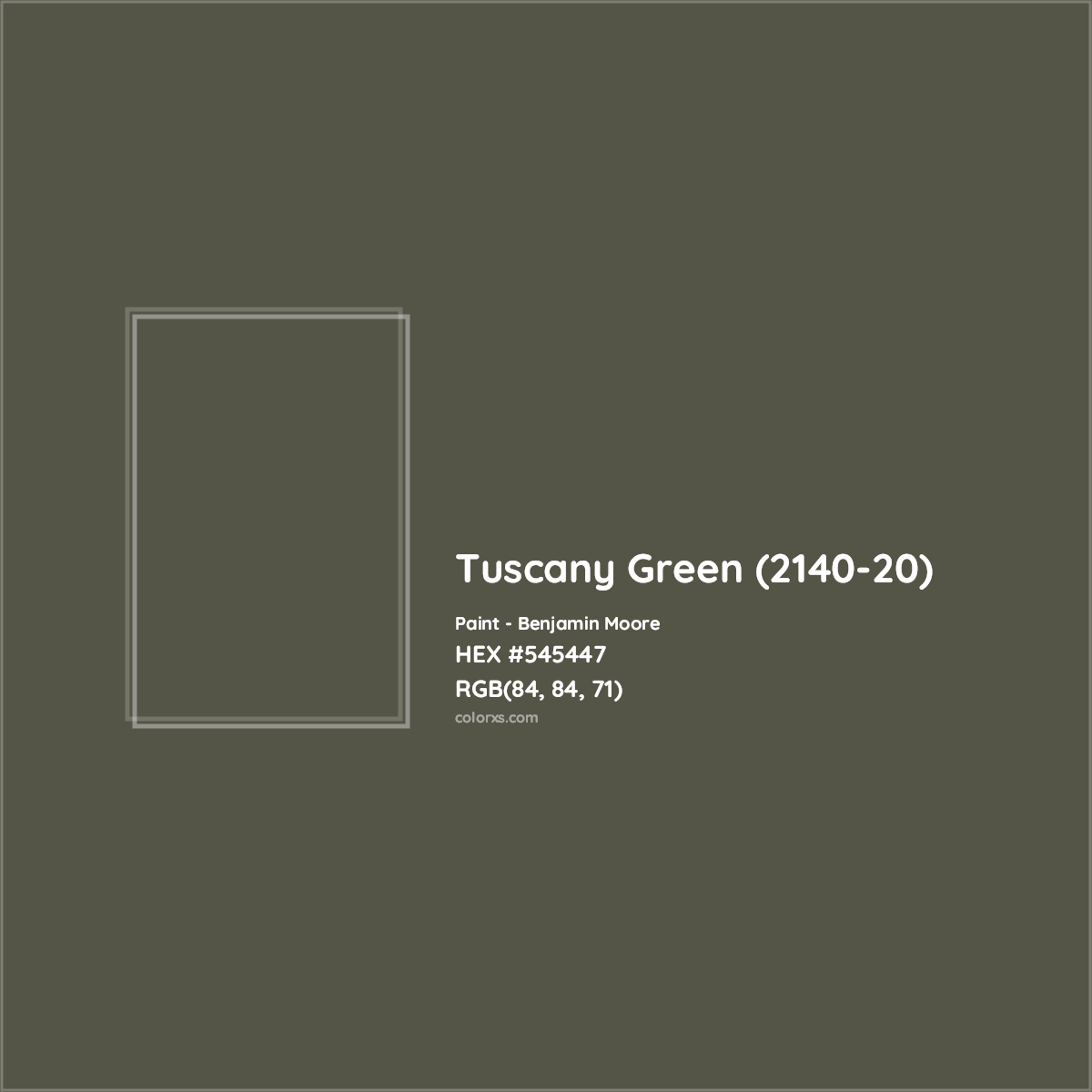 2140-10 Fatigue Green a Paint Color by Benjamin Moore