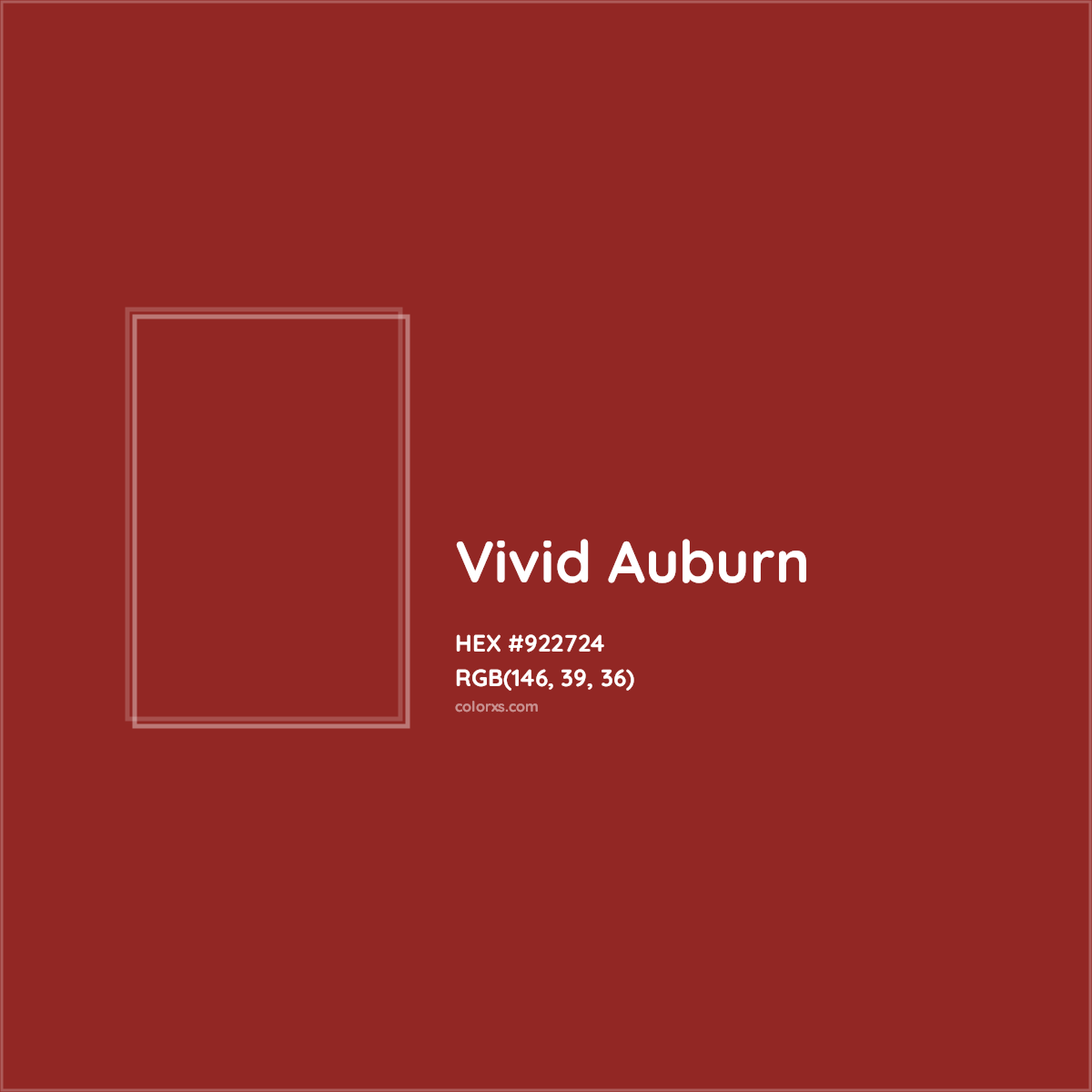 Vivid Auburn Complementary Or Opposite Color Name And Code 922724 