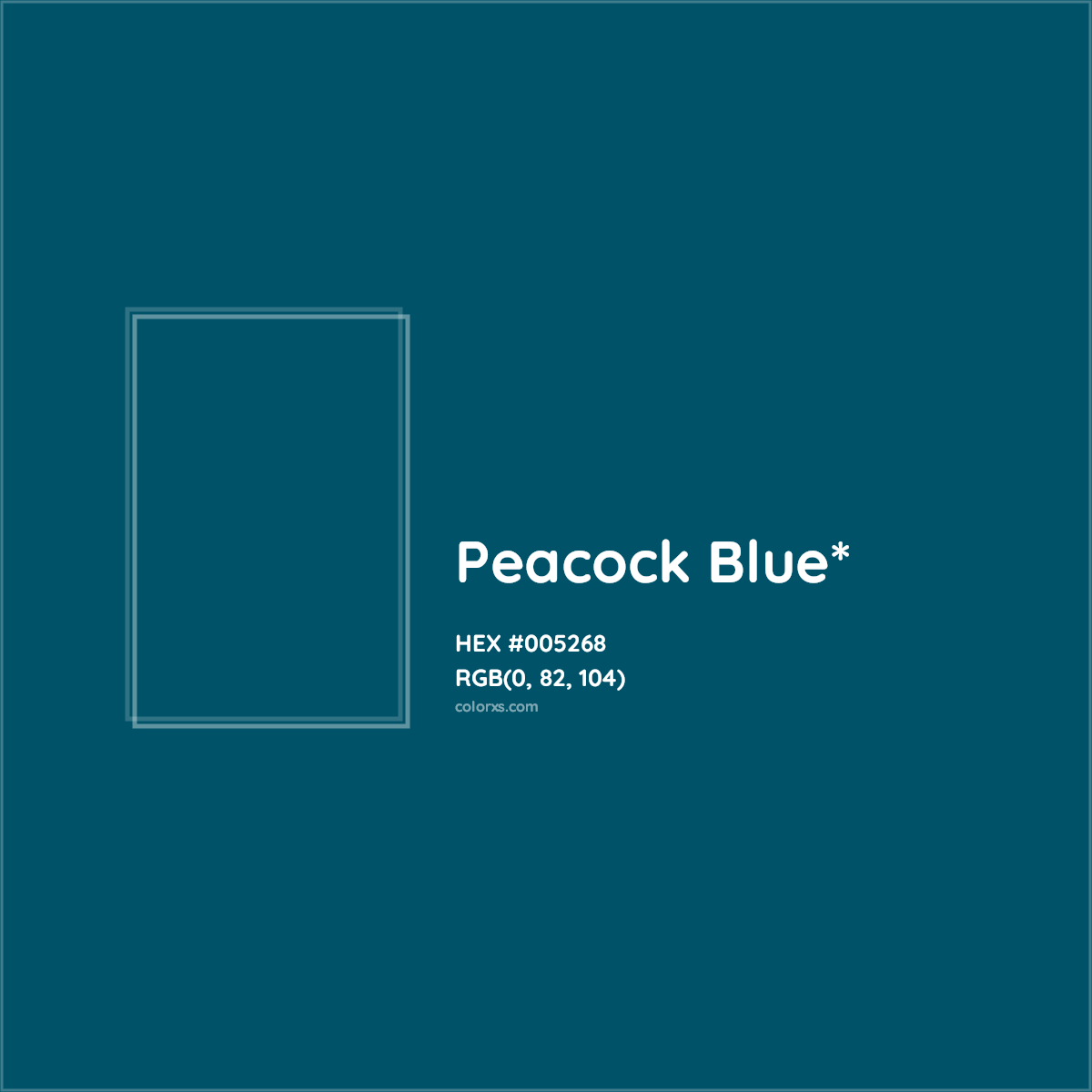 HEX #005268 Color Name, Color Code, Palettes, Similar Paints, Images