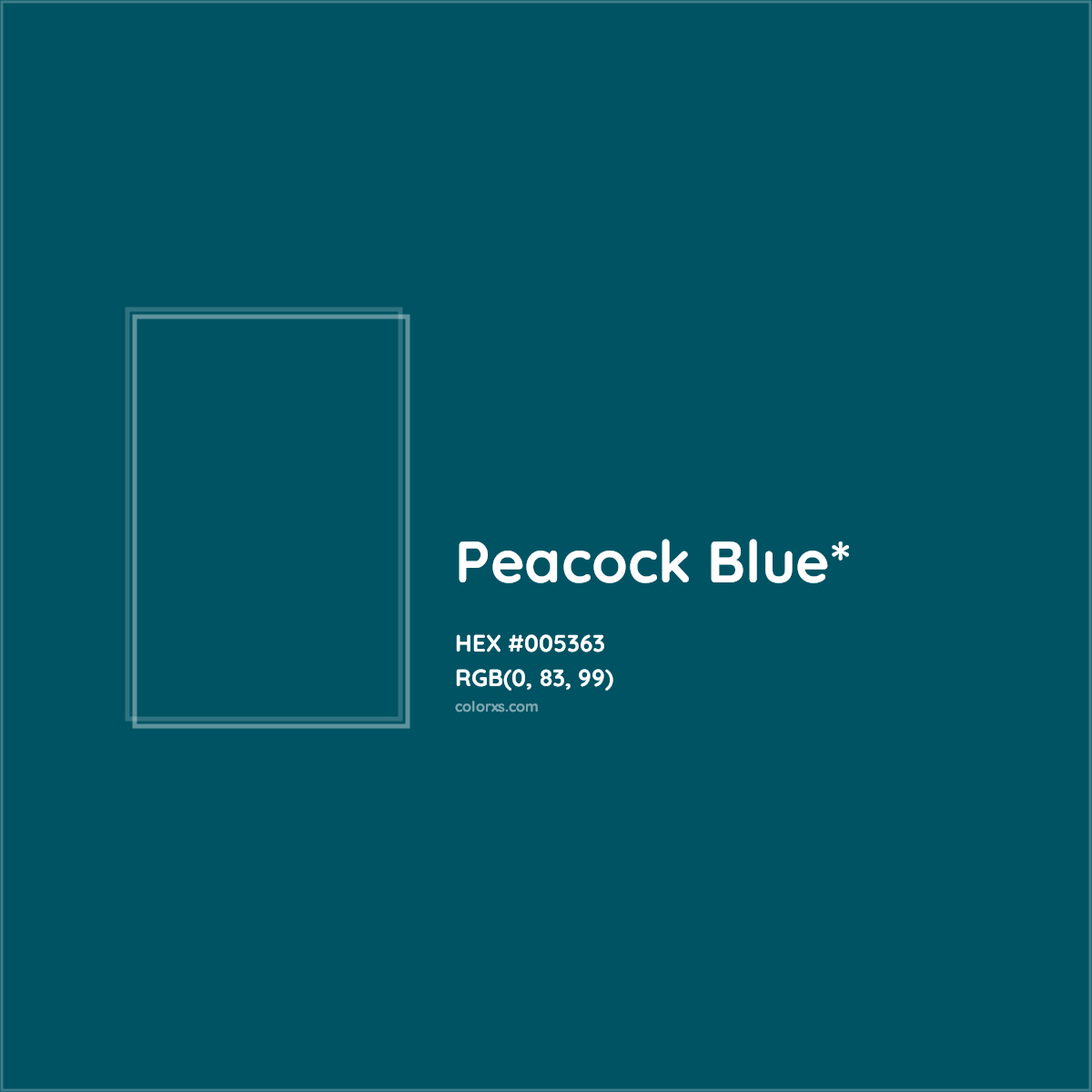 HEX #005363 Color Name, Color Code, Palettes, Similar Paints, Images