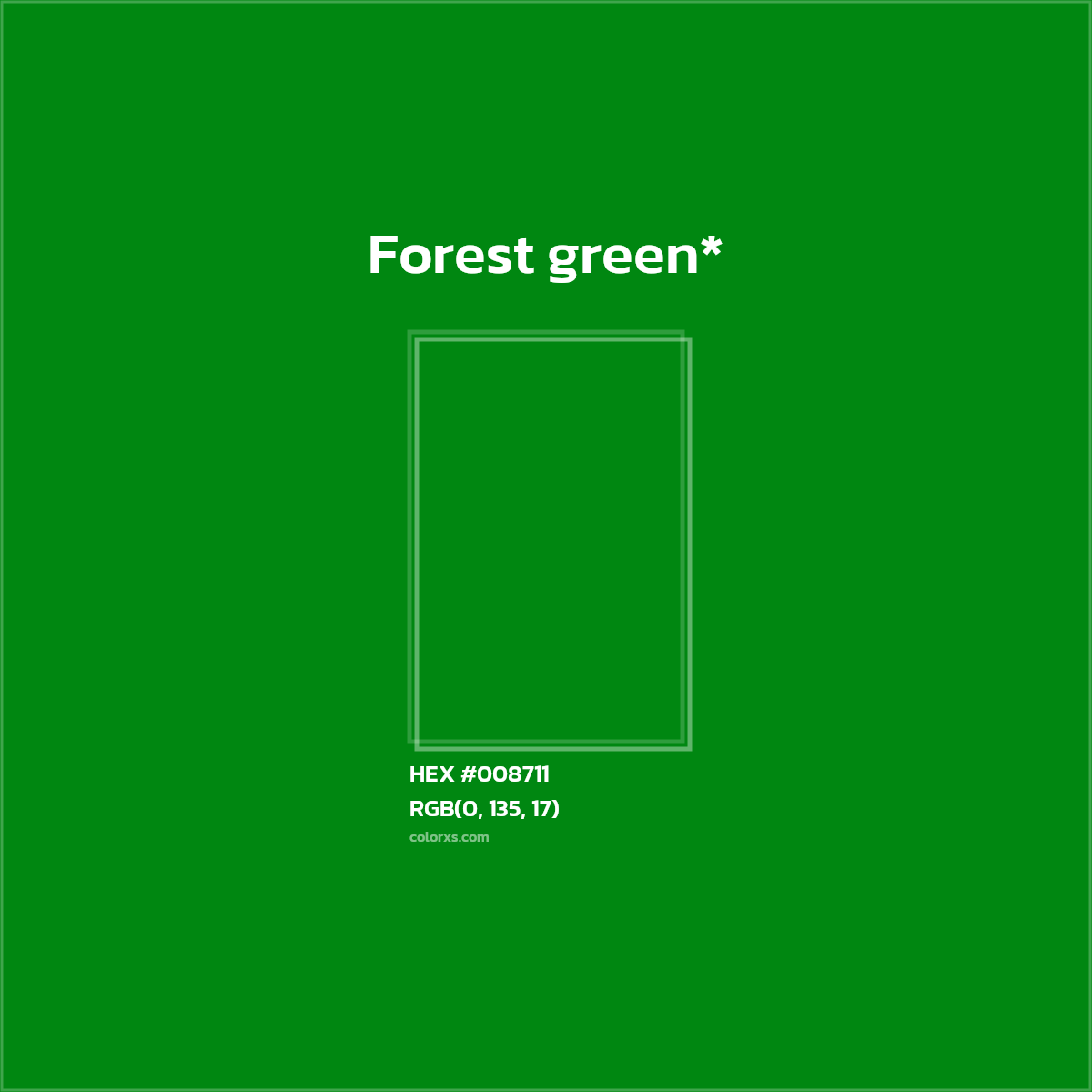 HEX #008711 Color Name, Color Code, Palettes, Similar Paints, Images