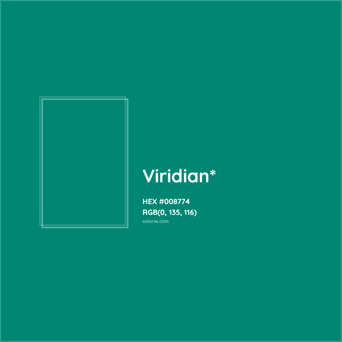 HEX #008774 Color Name, Color Code, Palettes, Similar Paints, Images