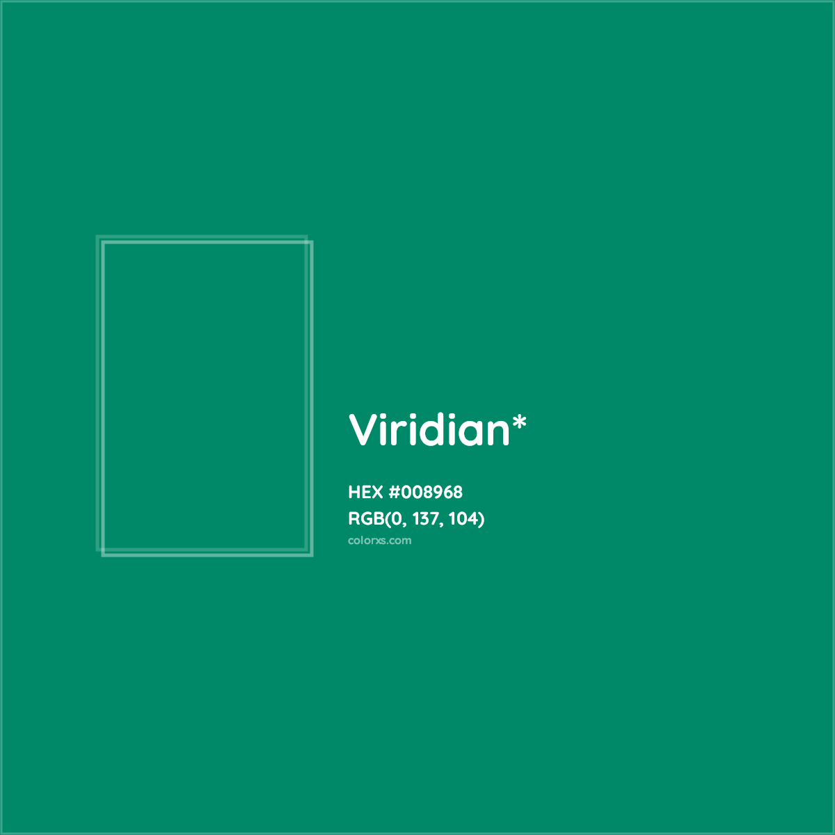 HEX #008968 Color Name, Color Code, Palettes, Similar Paints, Images