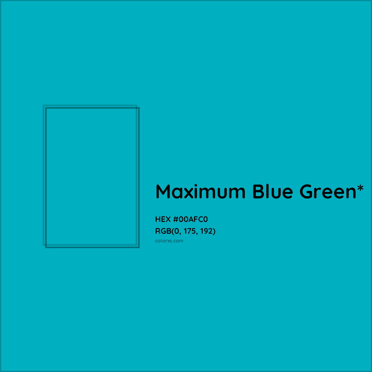 HEX #00AFC0 Color Name, Color Code, Palettes, Similar Paints, Images