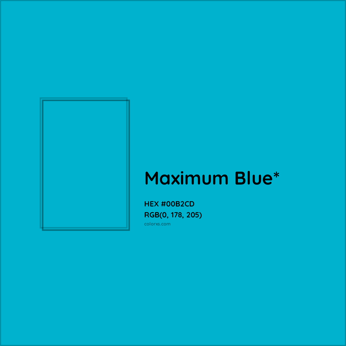 HEX #00B2CD Color Name, Color Code, Palettes, Similar Paints, Images