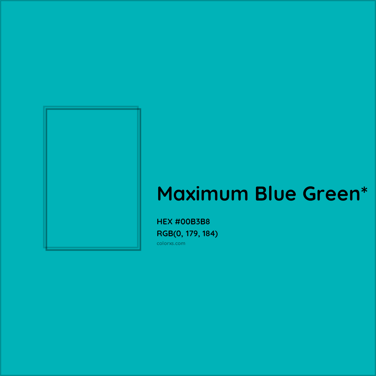 HEX #00B3B8 Color Name, Color Code, Palettes, Similar Paints, Images