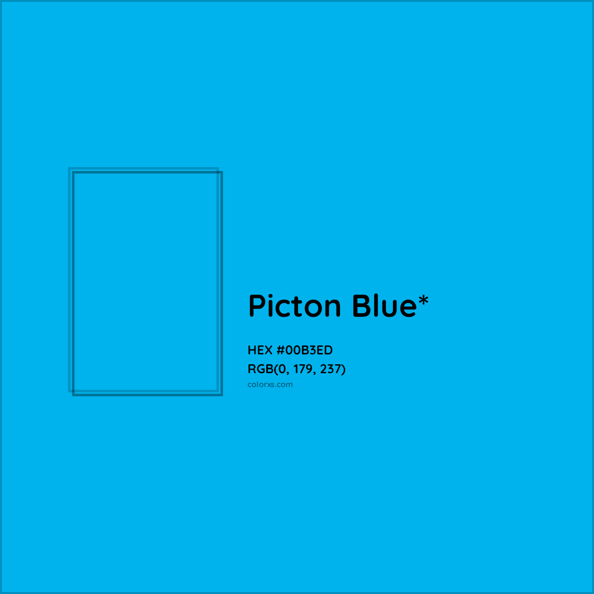 HEX #00B3ED Color Name, Color Code, Palettes, Similar Paints, Images