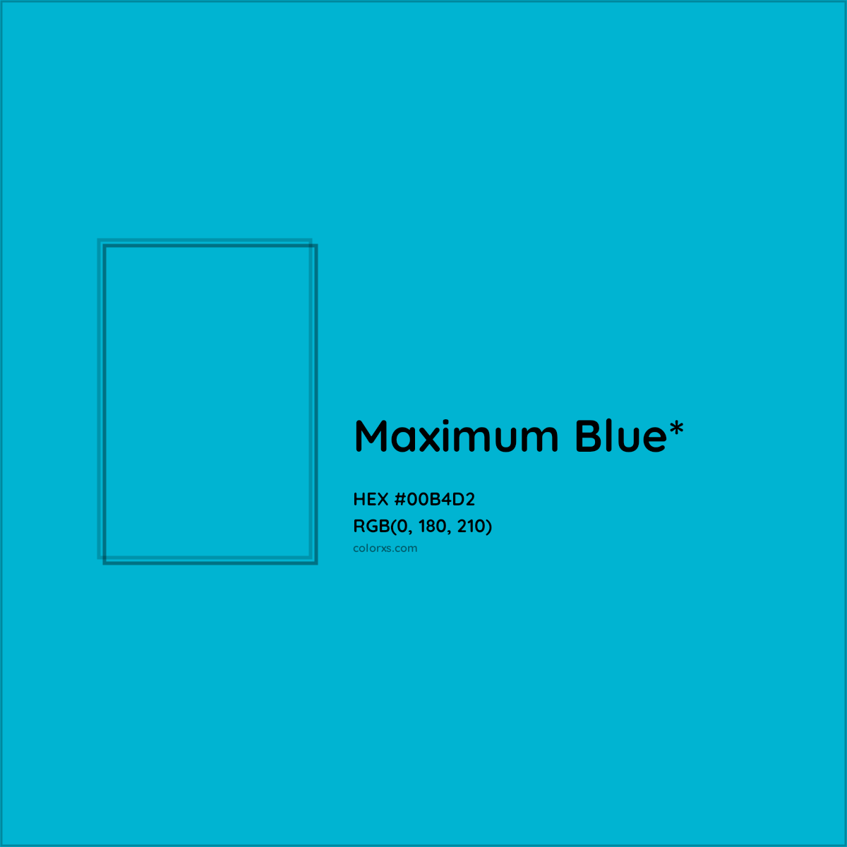 HEX #00B4D2 Color Name, Color Code, Palettes, Similar Paints, Images