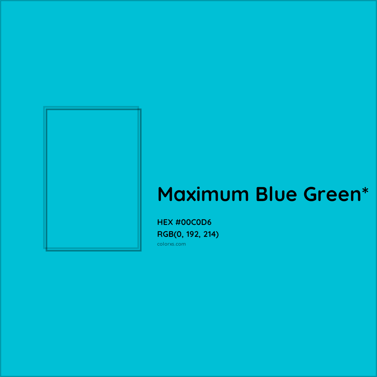 HEX #00C0D6 Color Name, Color Code, Palettes, Similar Paints, Images