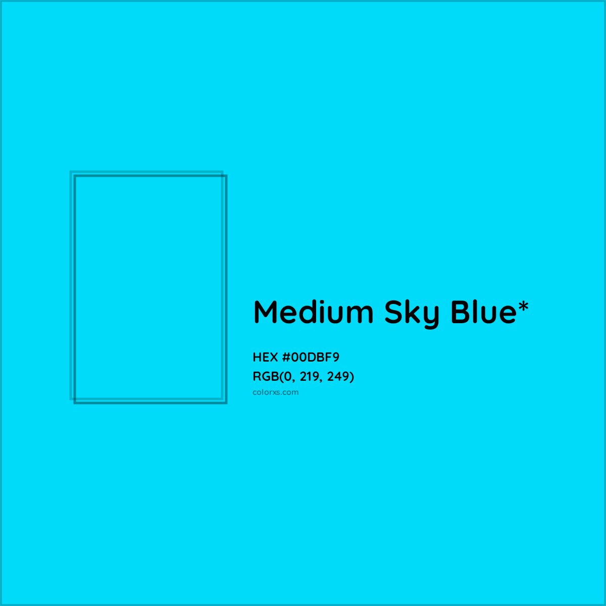 HEX #00DBF9 Color Name, Color Code, Palettes, Similar Paints, Images