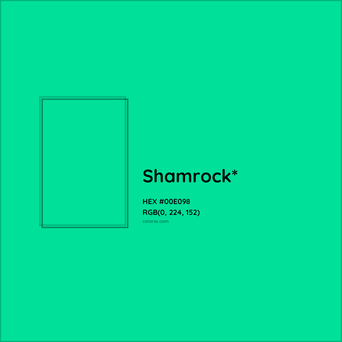 HEX #00E098 Color Name, Color Code, Palettes, Similar Paints, Images