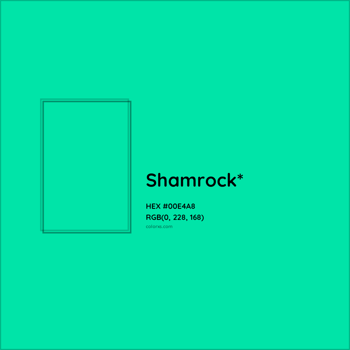 HEX #00E4A8 Color Name, Color Code, Palettes, Similar Paints, Images