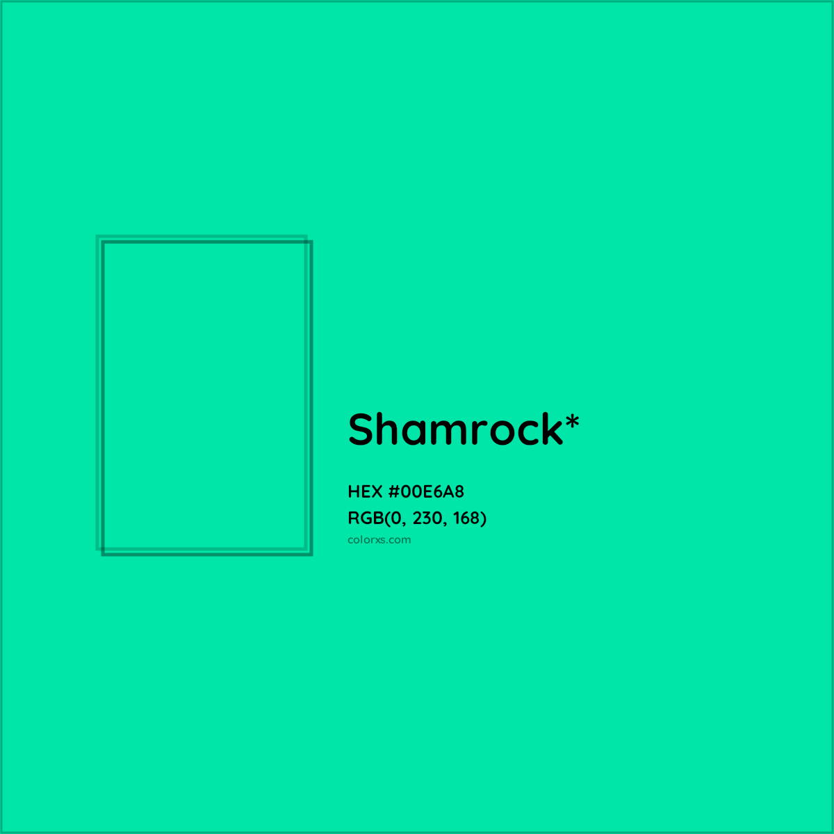 HEX #00E6A8 Color Name, Color Code, Palettes, Similar Paints, Images